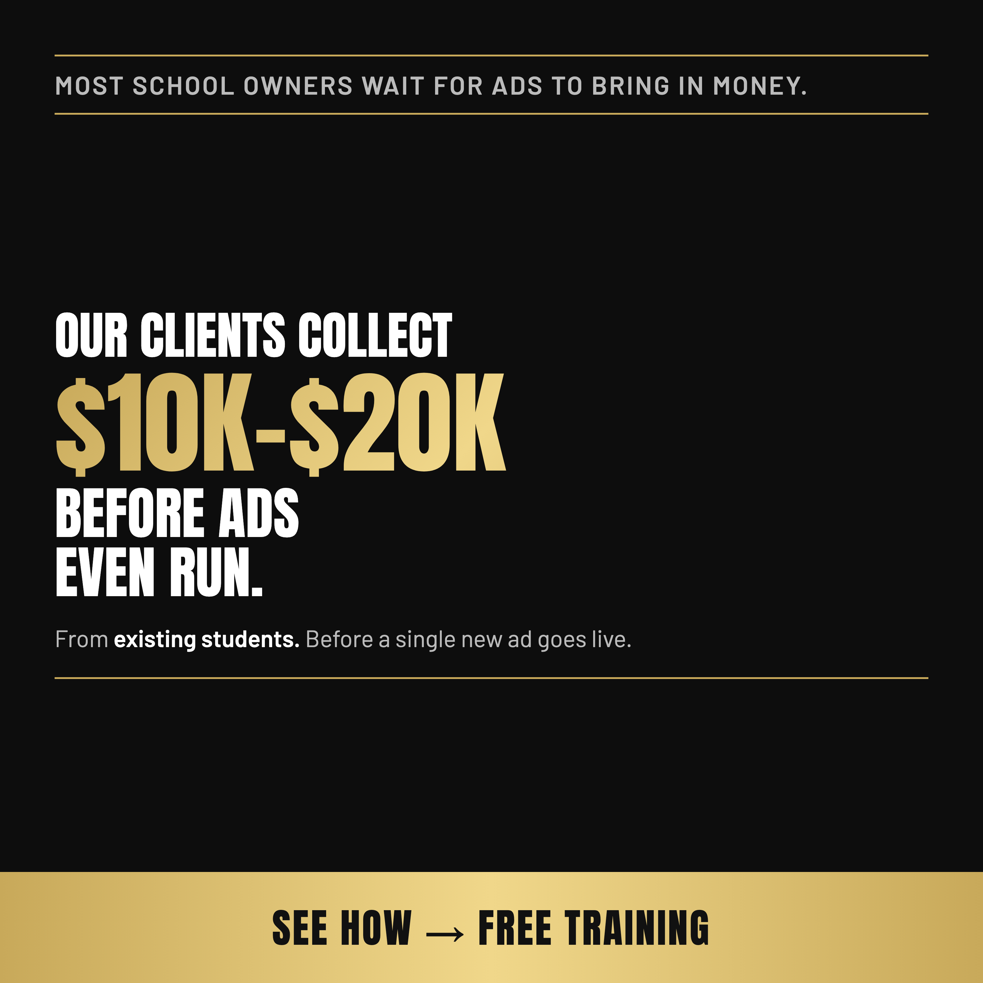 More Black Belts Facebook ad: Get The Free Case Study [Martial Arts School Owners Only]