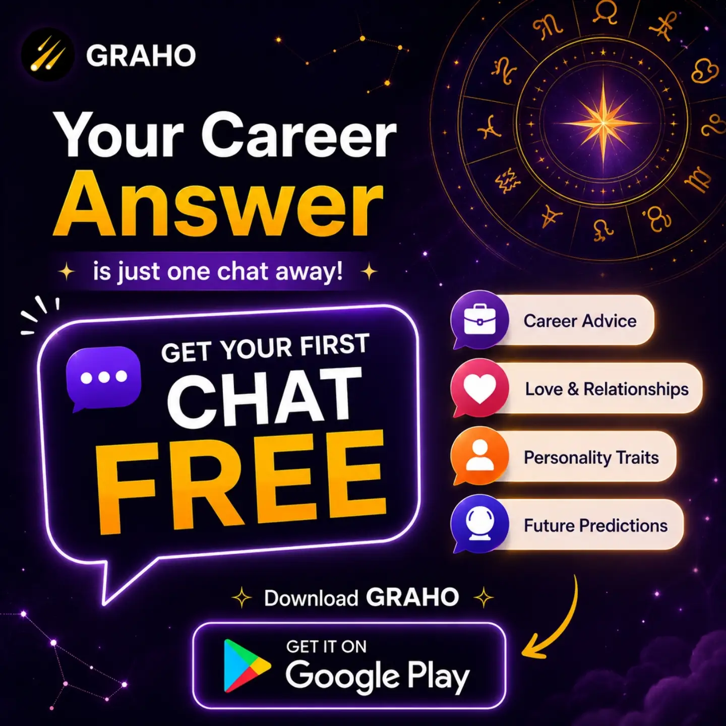 Graho Facebook ad: Wondering what your next career move should be?