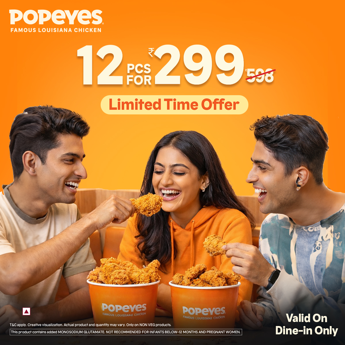 Popeyes India Facebook ad