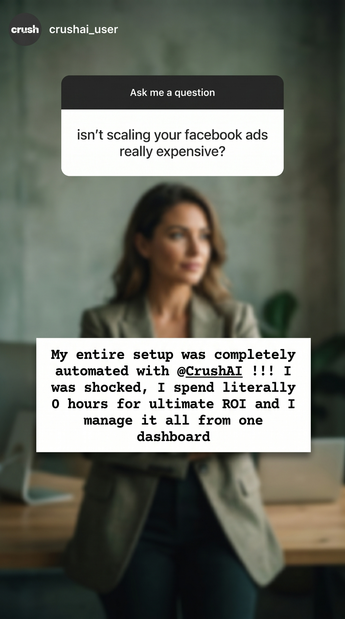 trycrush.ai Facebook ad