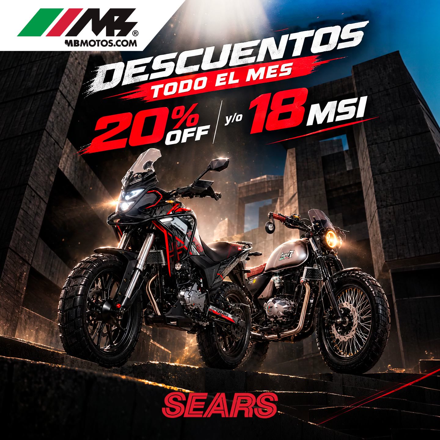 MB MOTOS Facebook ad: Descubre nuestras promociones