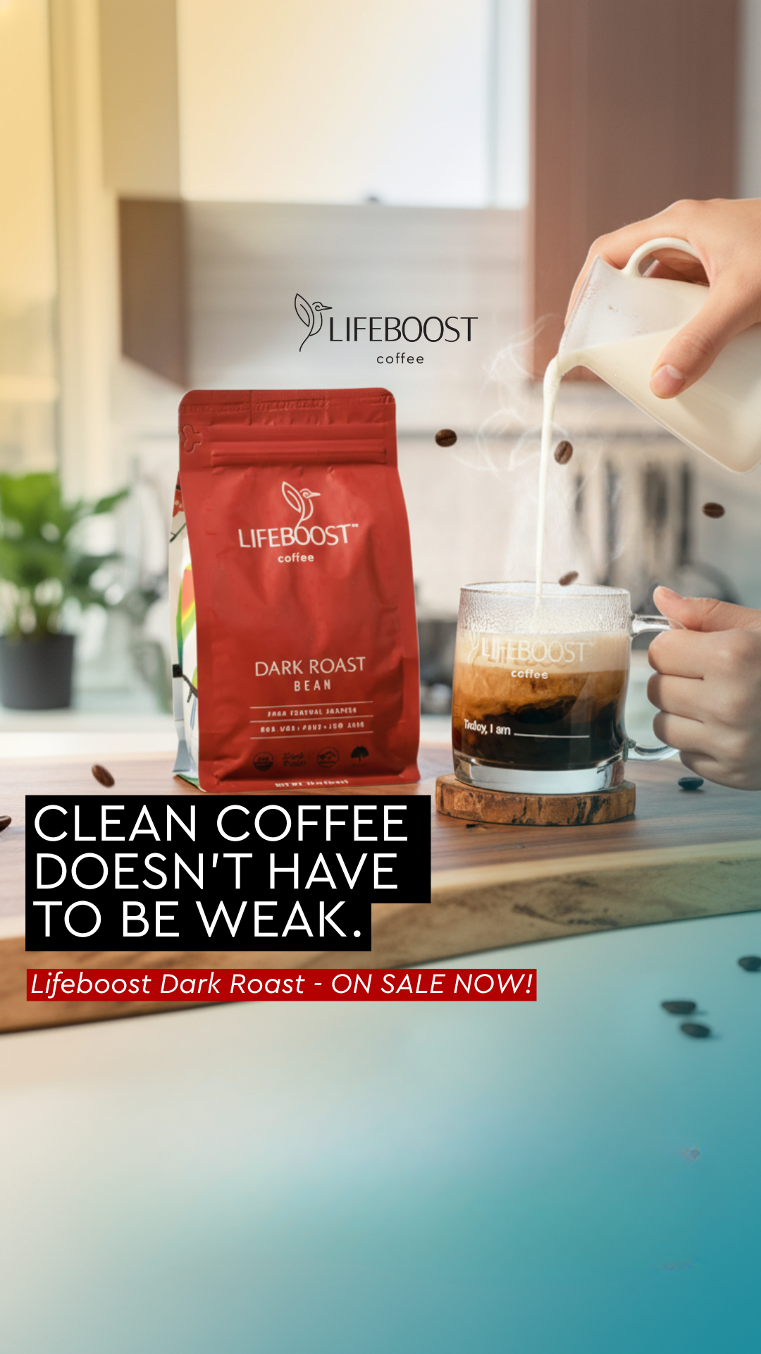 Lifeboost Coffee Facebook ad