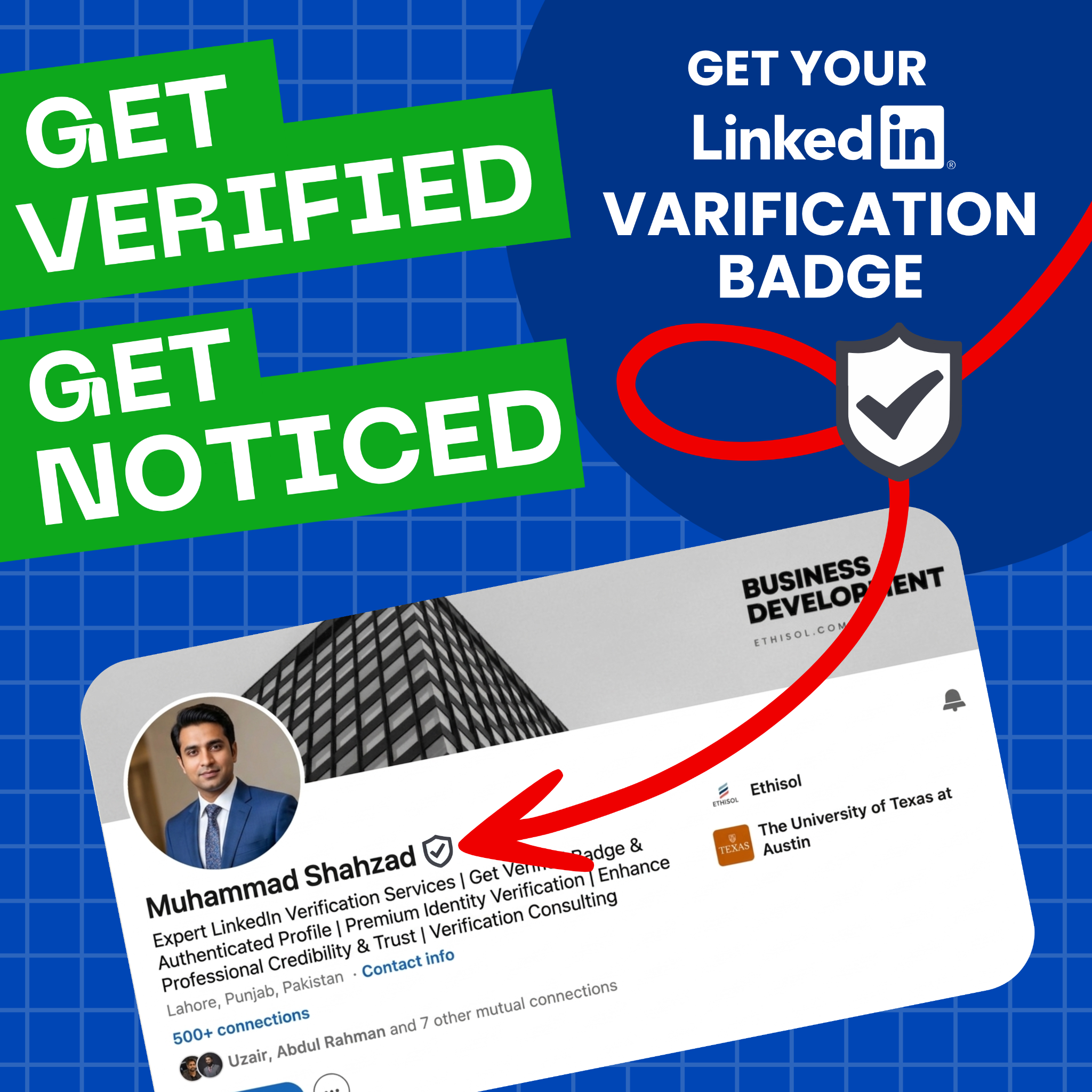 SprintOps Facebook ad: Get Verified. Get Trusted.