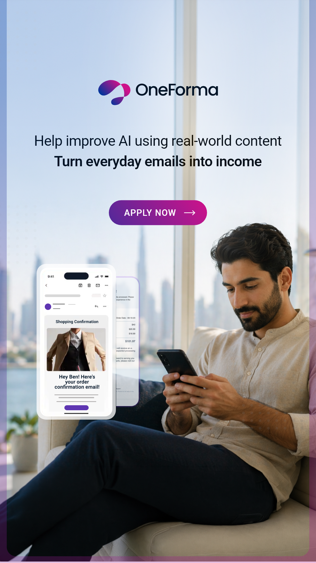 OneForma Global Facebook ad