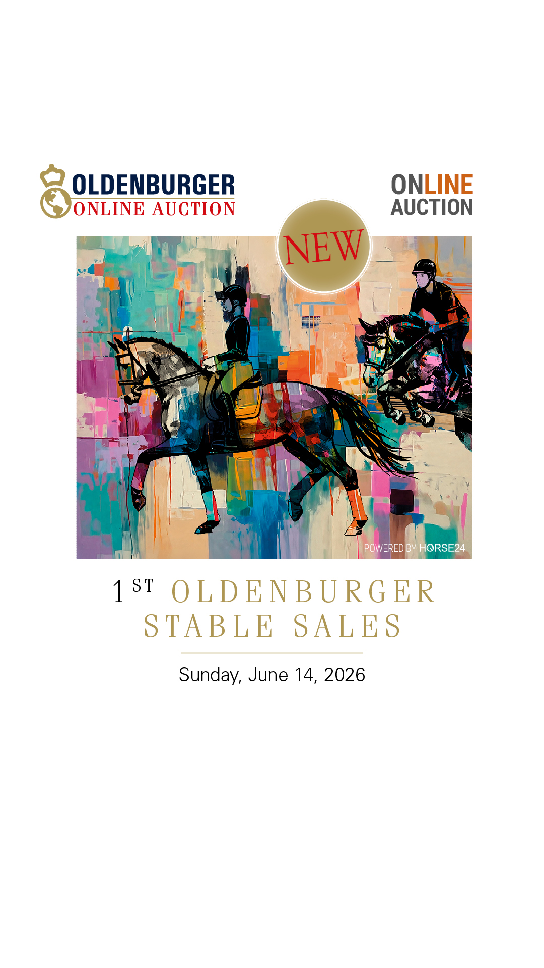 Oldenburger Pferdezuchtverband Facebook ad: 1st Oldenburger Stable Sales 2026