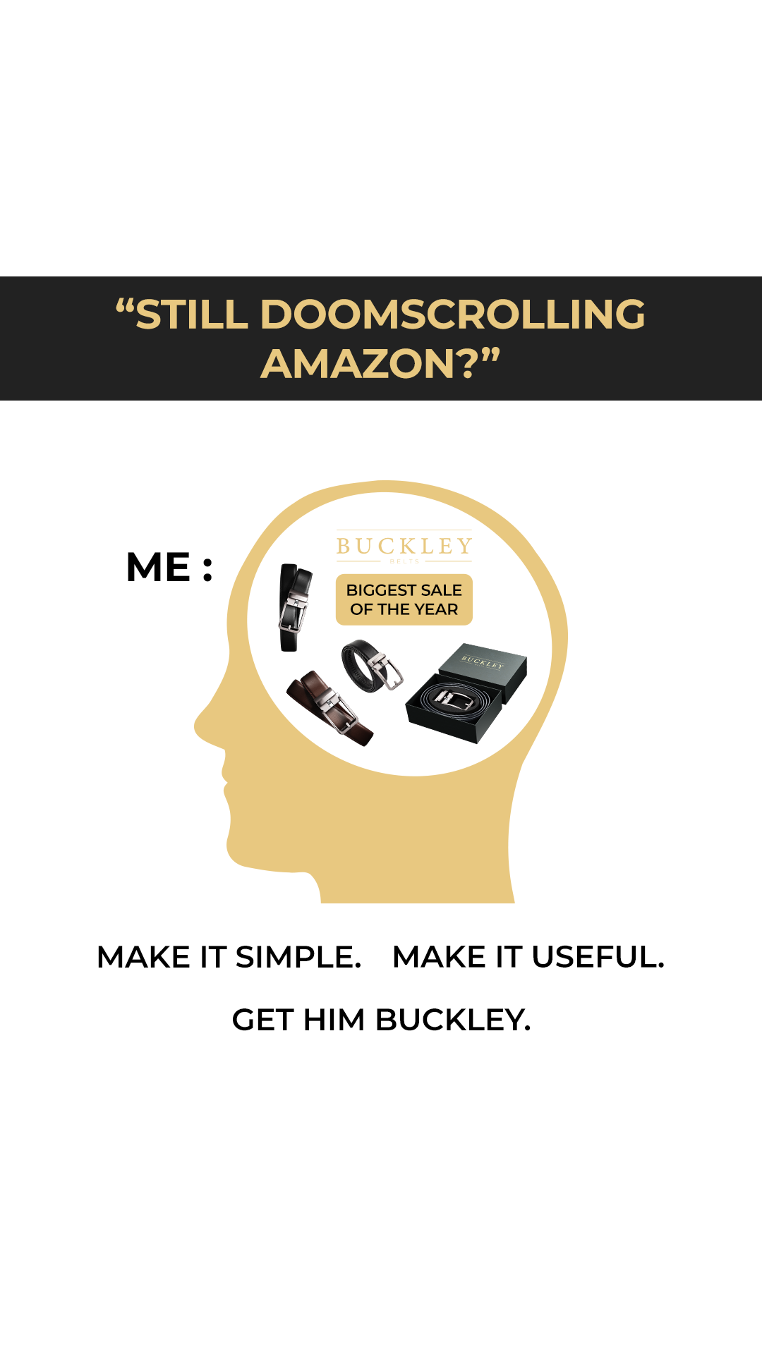 Buckley Belts Facebook ad