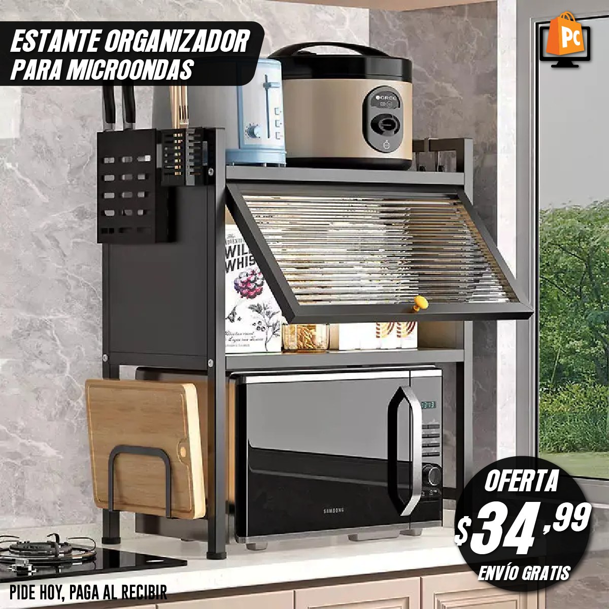 Family PC Store Facebook ad: PENSANDO ORGANIZAR TU HOGAR?