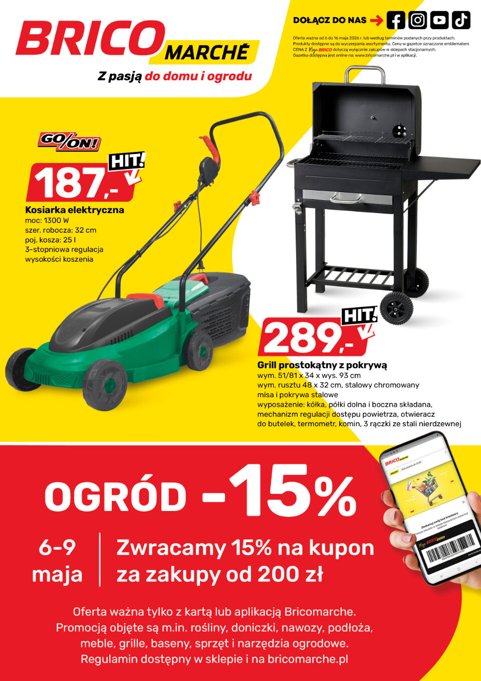 Bricomarche Leżajsk Facebook ad: Najnowsza gazetka przybywa (6-16 maja), a promek w…