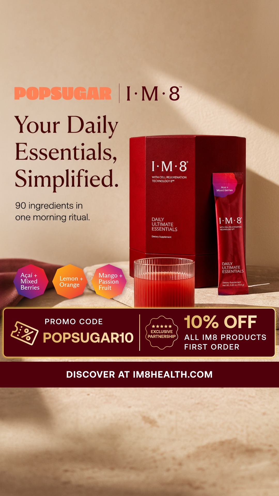 Popsugar Facebook ad