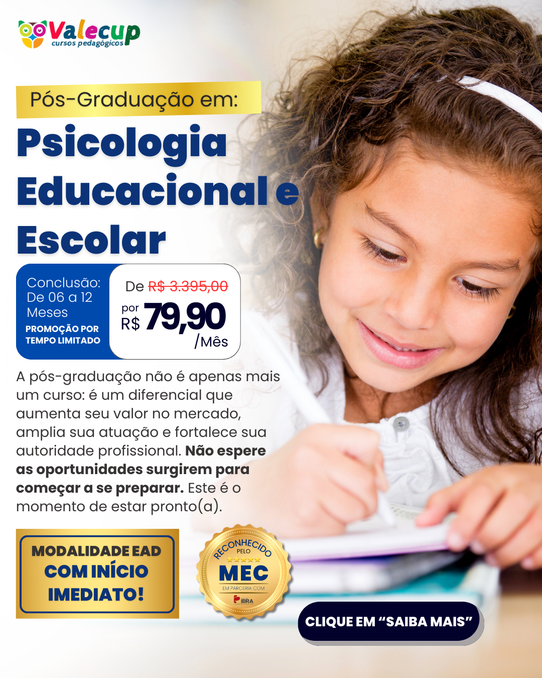 Valecup - Cursos Pedagógicos Facebook ad