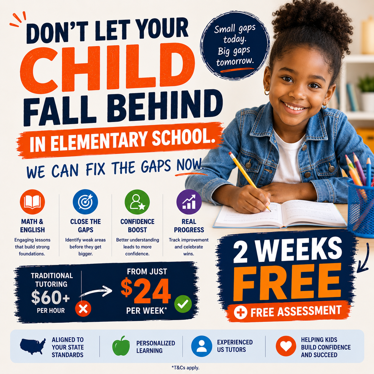 APLUS America - Math and English Facebook ad