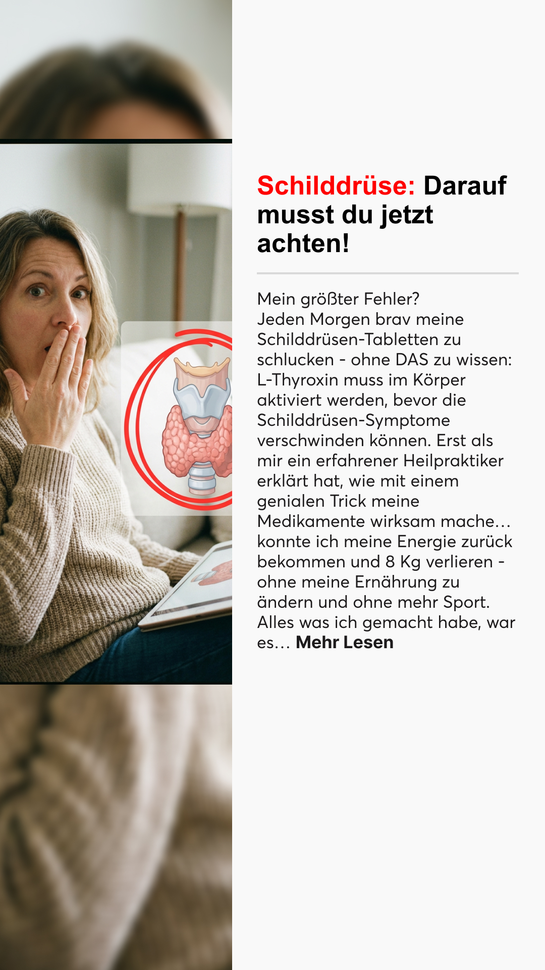 Mission Schilddrüse Facebook ad