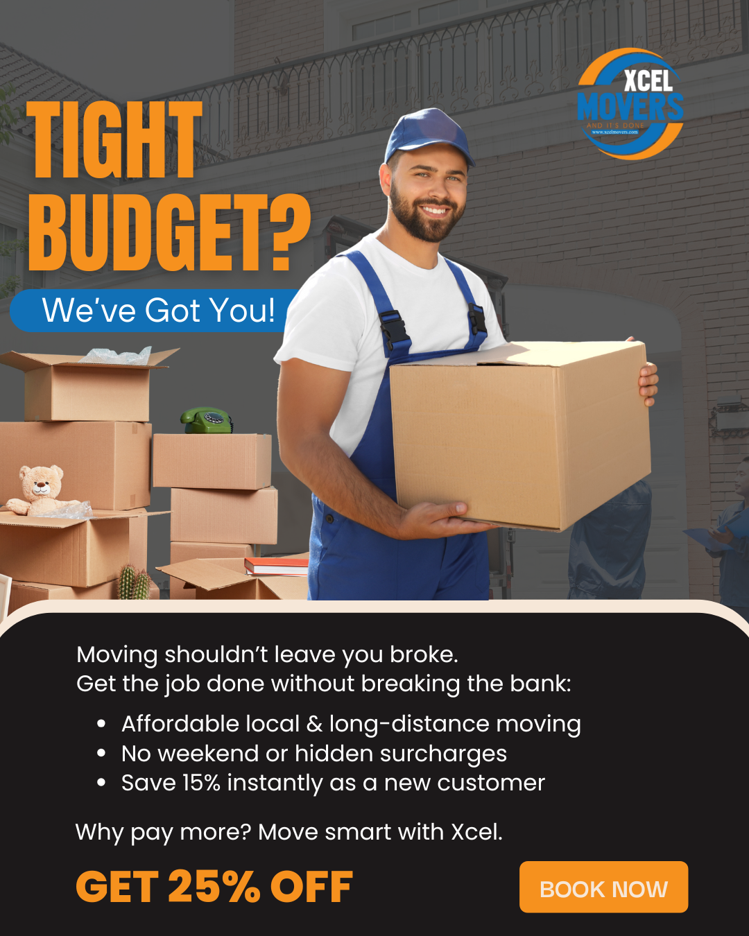 Xcel Movers Facebook ad