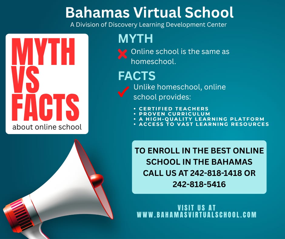 Bahamas Virtual School Facebook ad: The Best Online School In The Bahamas!