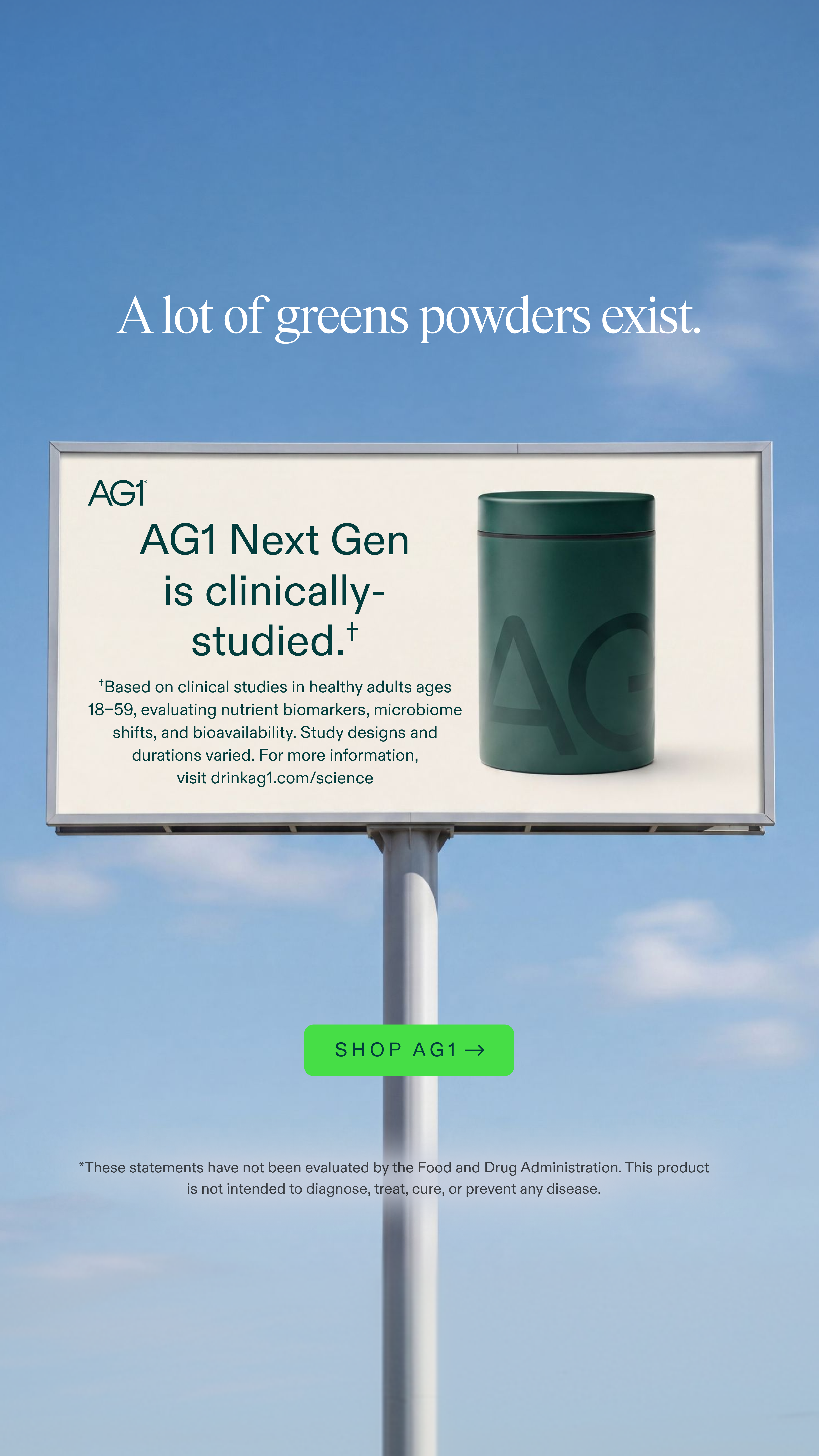 AG1 by Athletic Greens Facebook ad