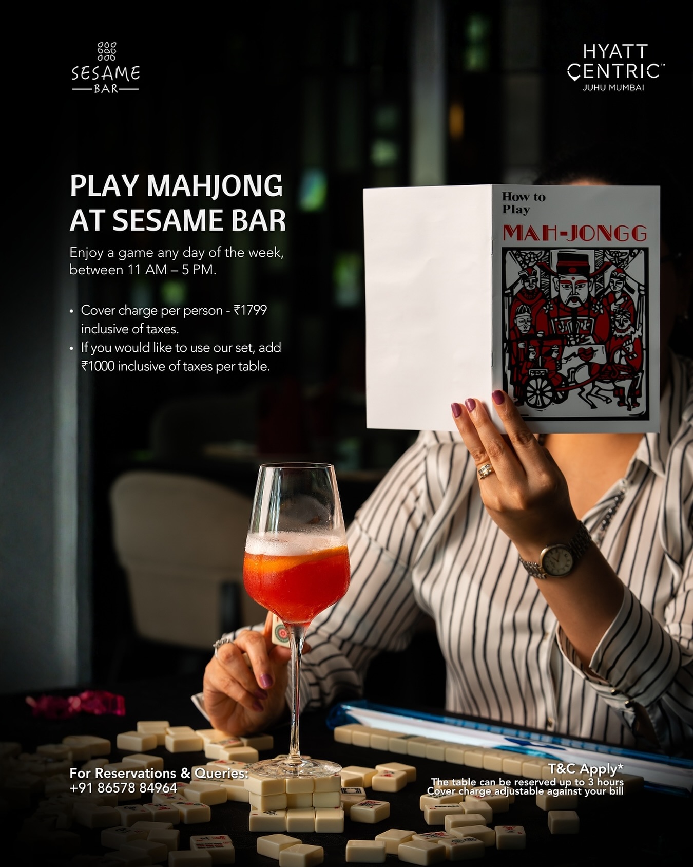 Hyatt Centric Juhu Facebook ad: The game’s about to begin, cocktails poured, tiles…