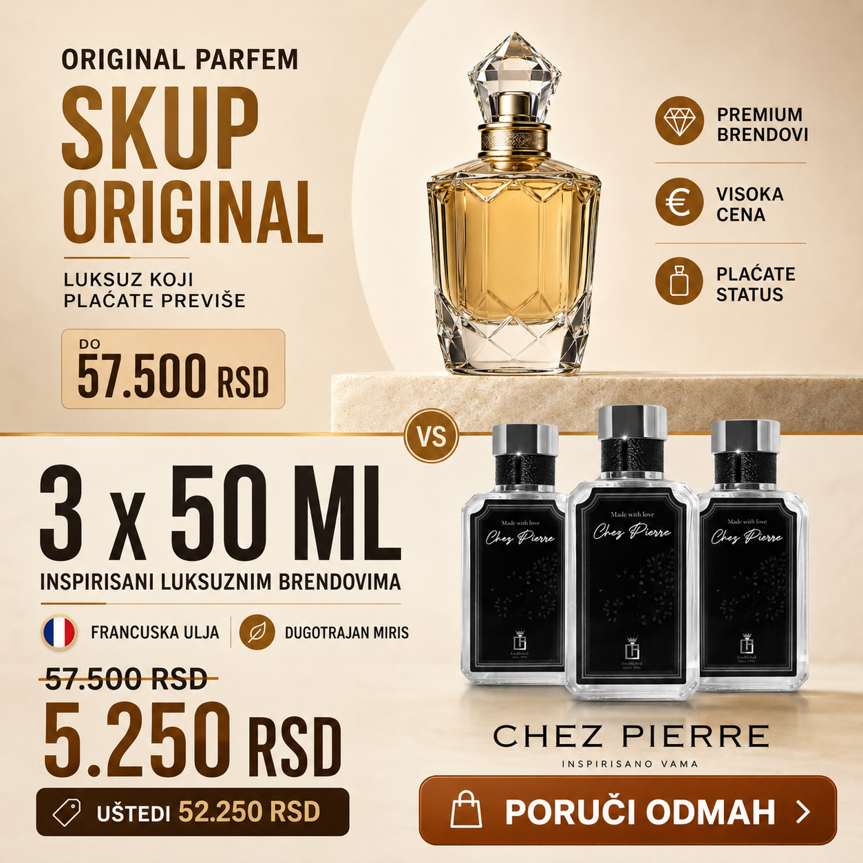 Chez Pierre Srbija Facebook ad