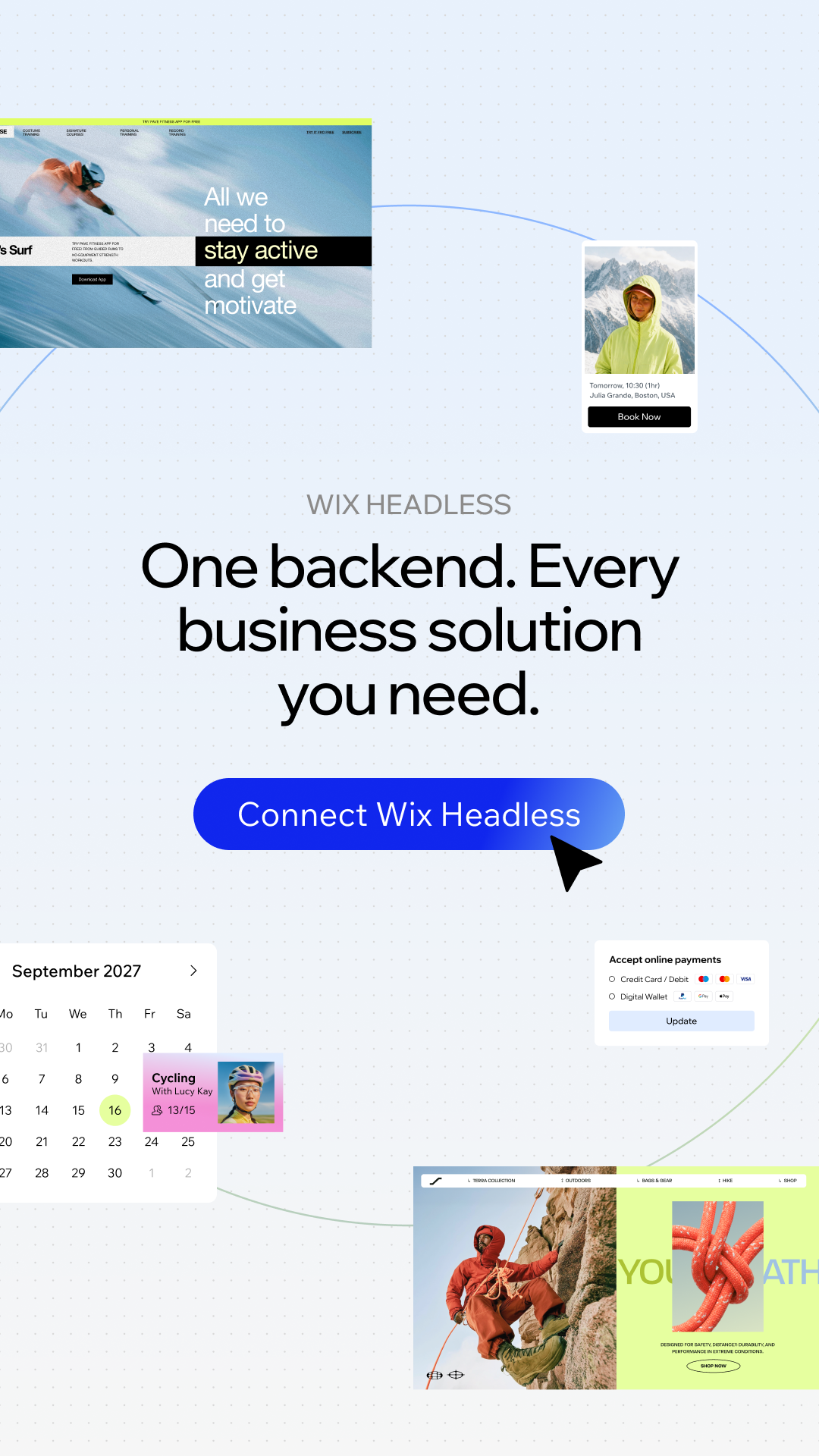 Wix Facebook ad