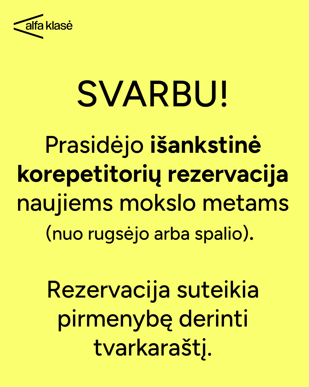 Alfa Klasė Facebook ad