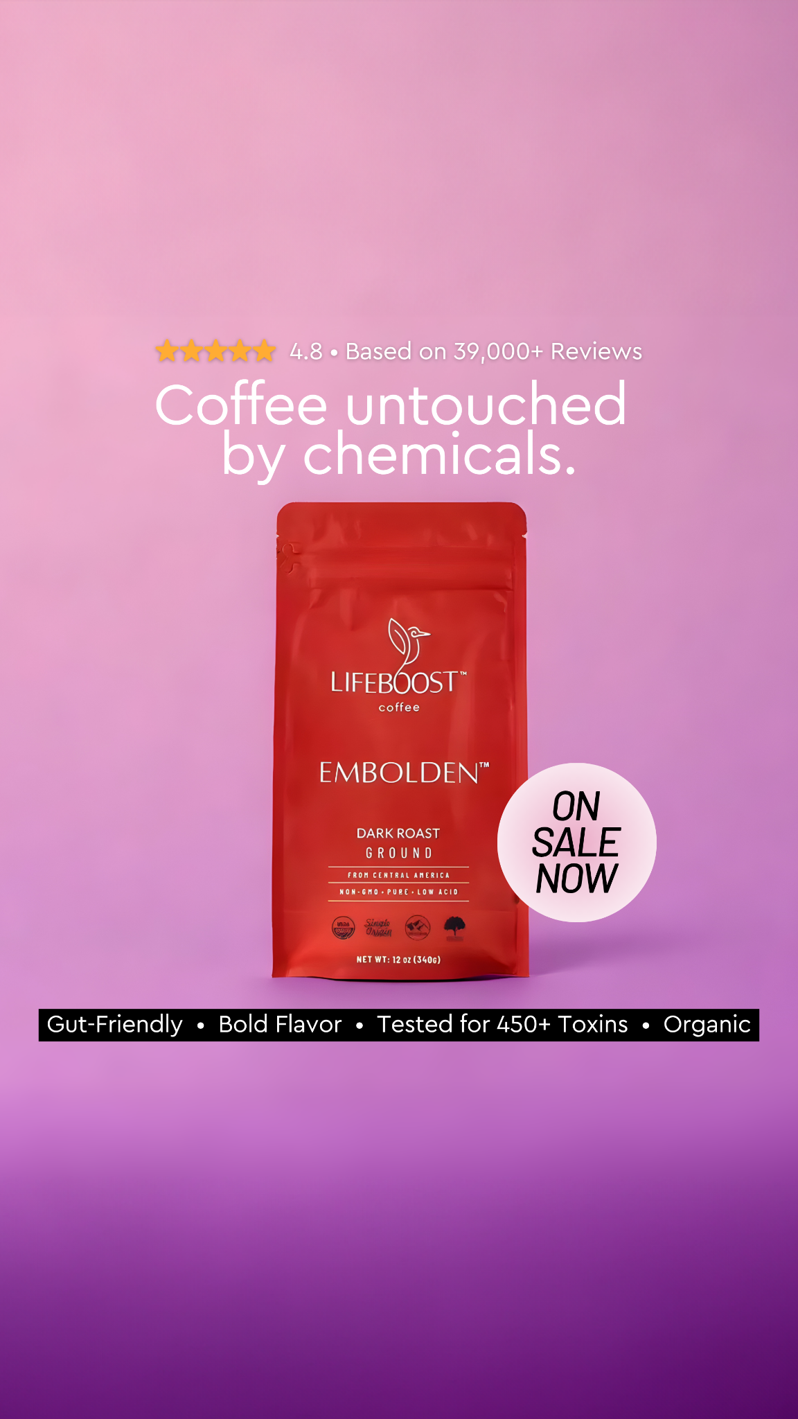 Lifeboost Coffee Facebook ad