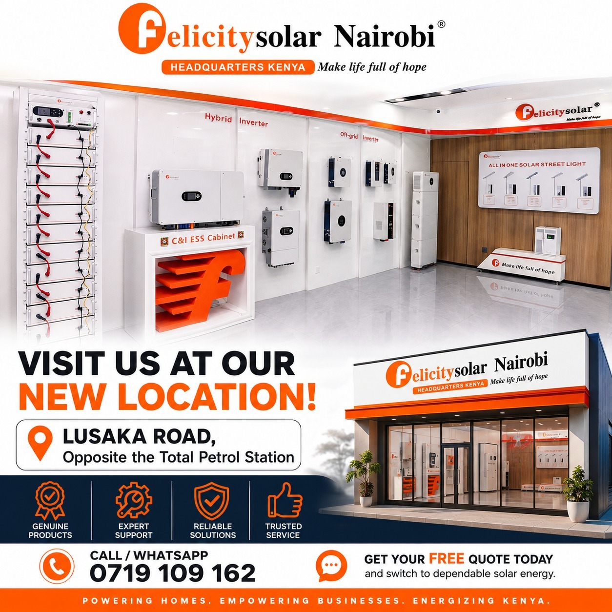 Felicitysolar Nairobi (FSN) Facebook ad: Choose smarter energy.