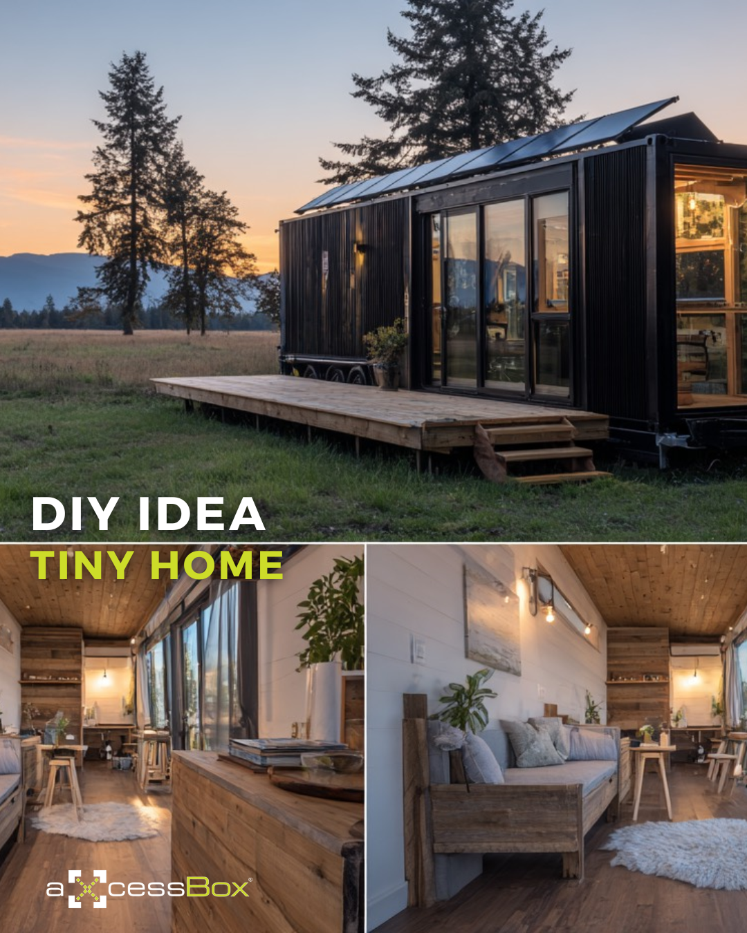 Axcess Box Mobile Storage Facebook ad: DIY lovers, this one’s for you.