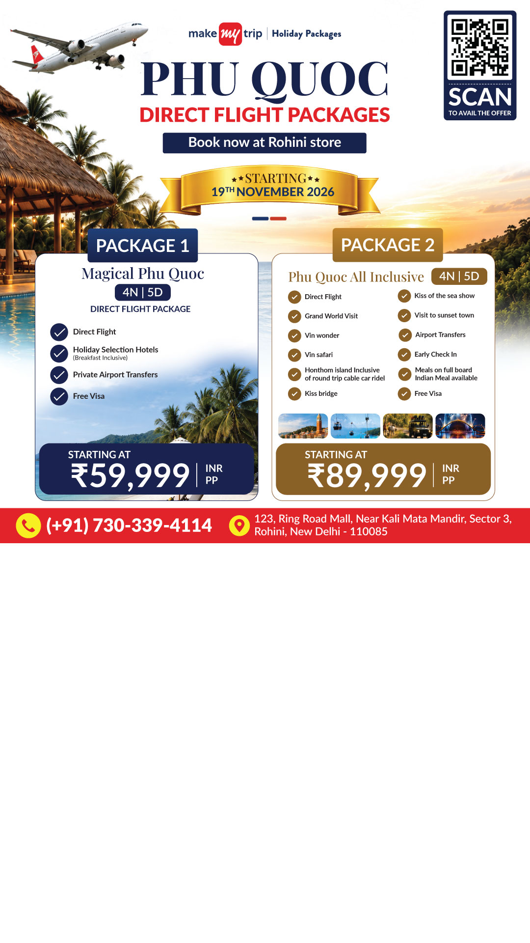 MakeMyTrip Facebook ad