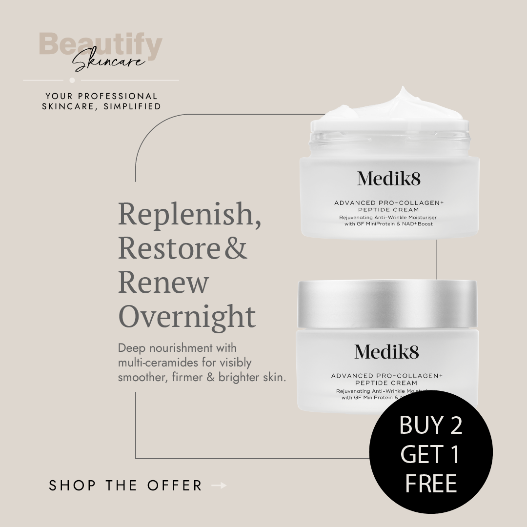 Beautify Skincare Facebook ad: Medik8 Has Arrived