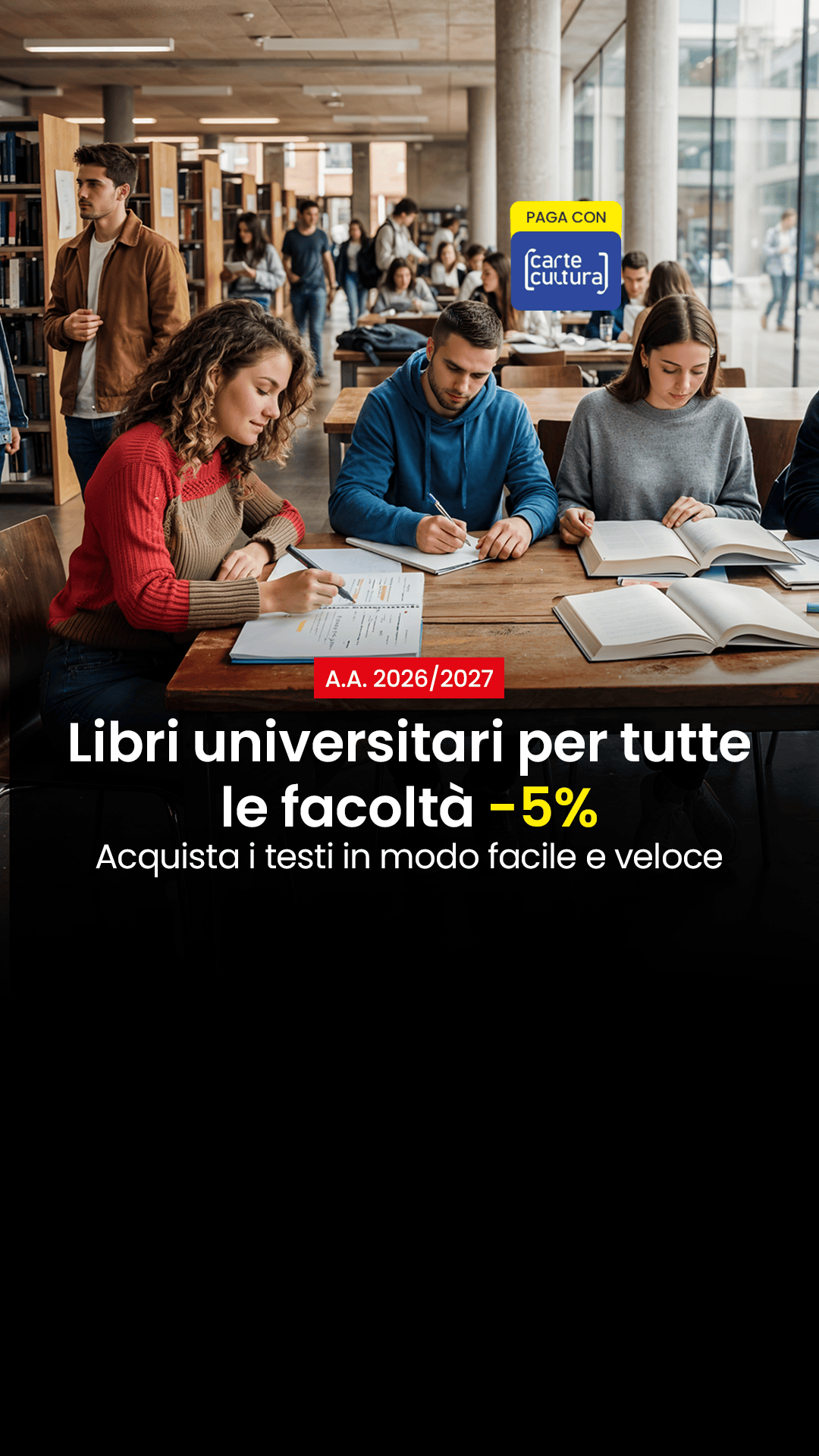 Feltrinelli Librerie Facebook ad: Libri Universitari e Professionali