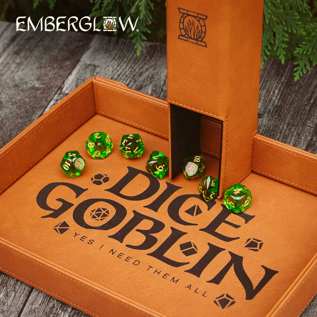 Emberglow Gaming Facebook ad: Shop Emberglow Gaming Dice & Accessories