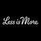 Less is More - Organic Cosmetics