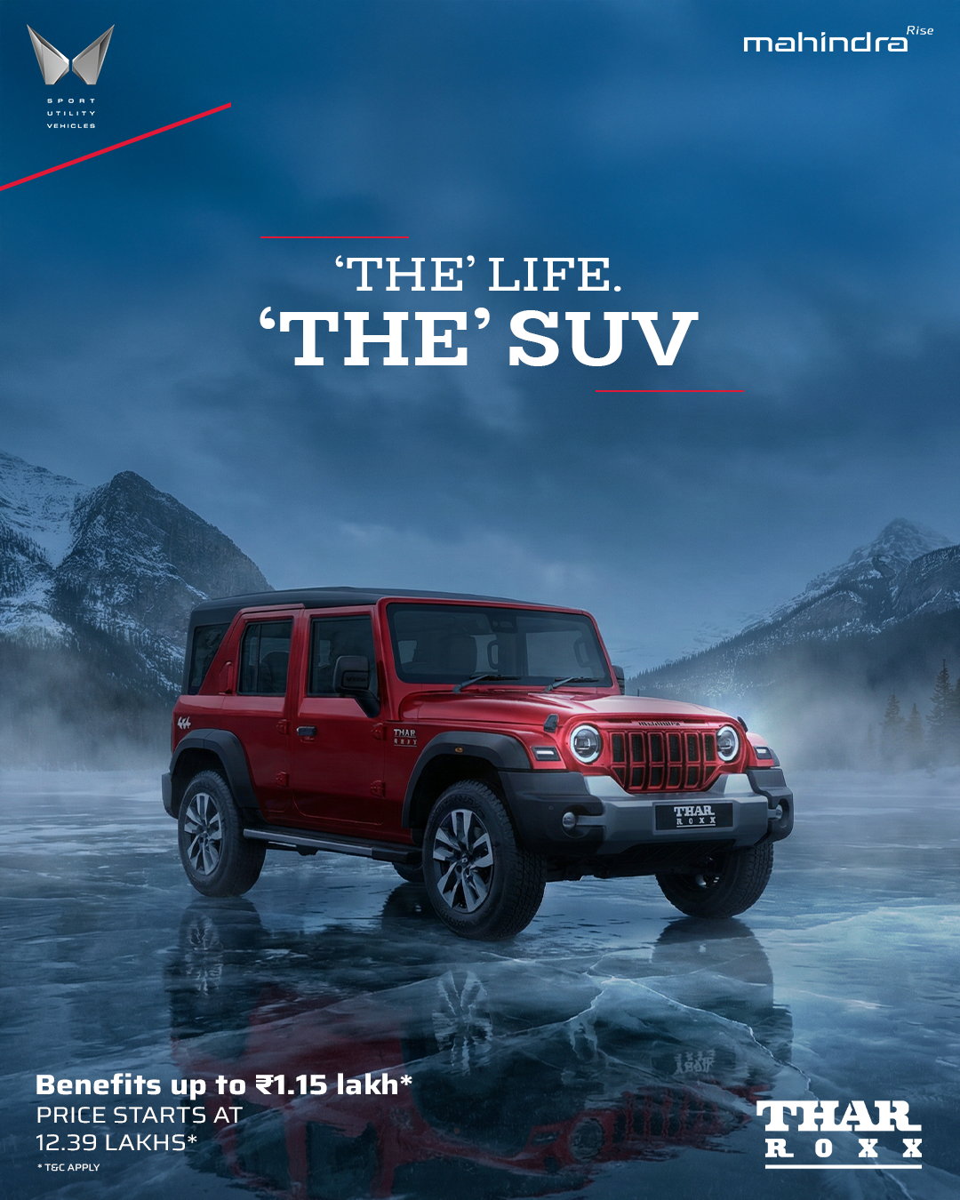 Mahindra Thar Facebook ad