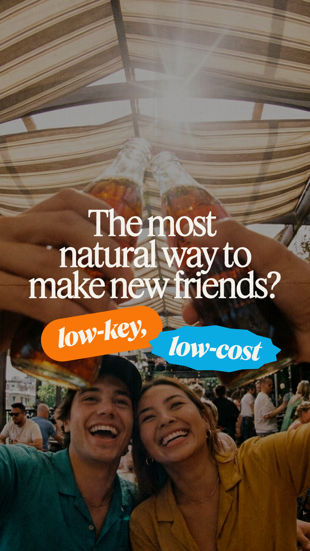 Timeleft Facebook ad: Meeting new people IRL in your city would…