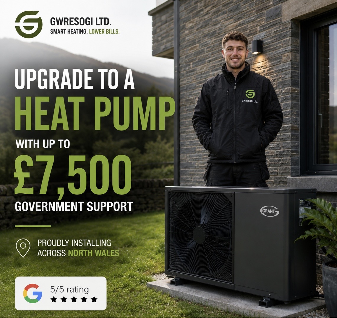 Gwresogi LTD Facebook ad: £7,500 Heat Pump Grant Available