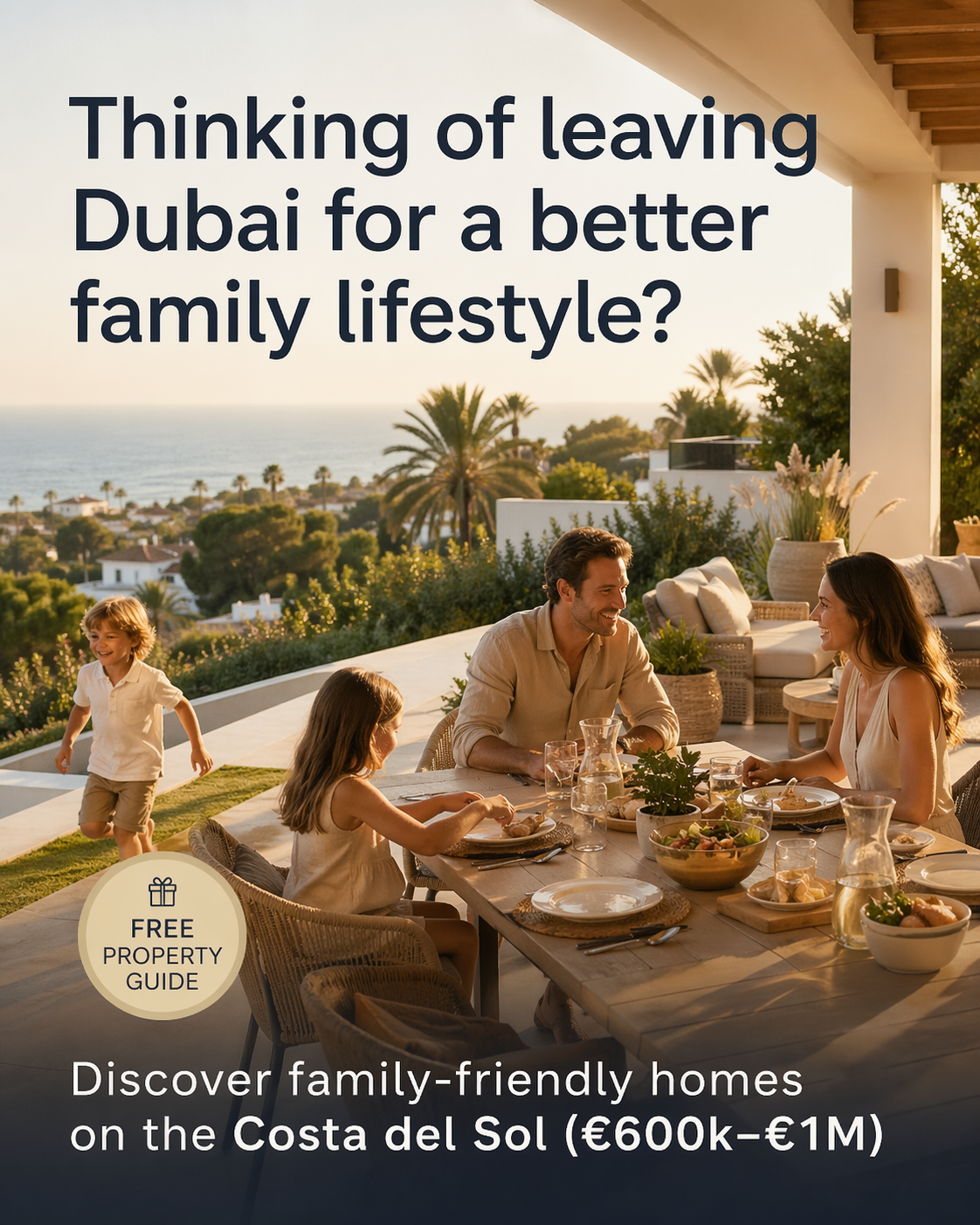 The Spanish Estate Agent Facebook ad: Thinking of leaving Dubai for a better family lifestyle?