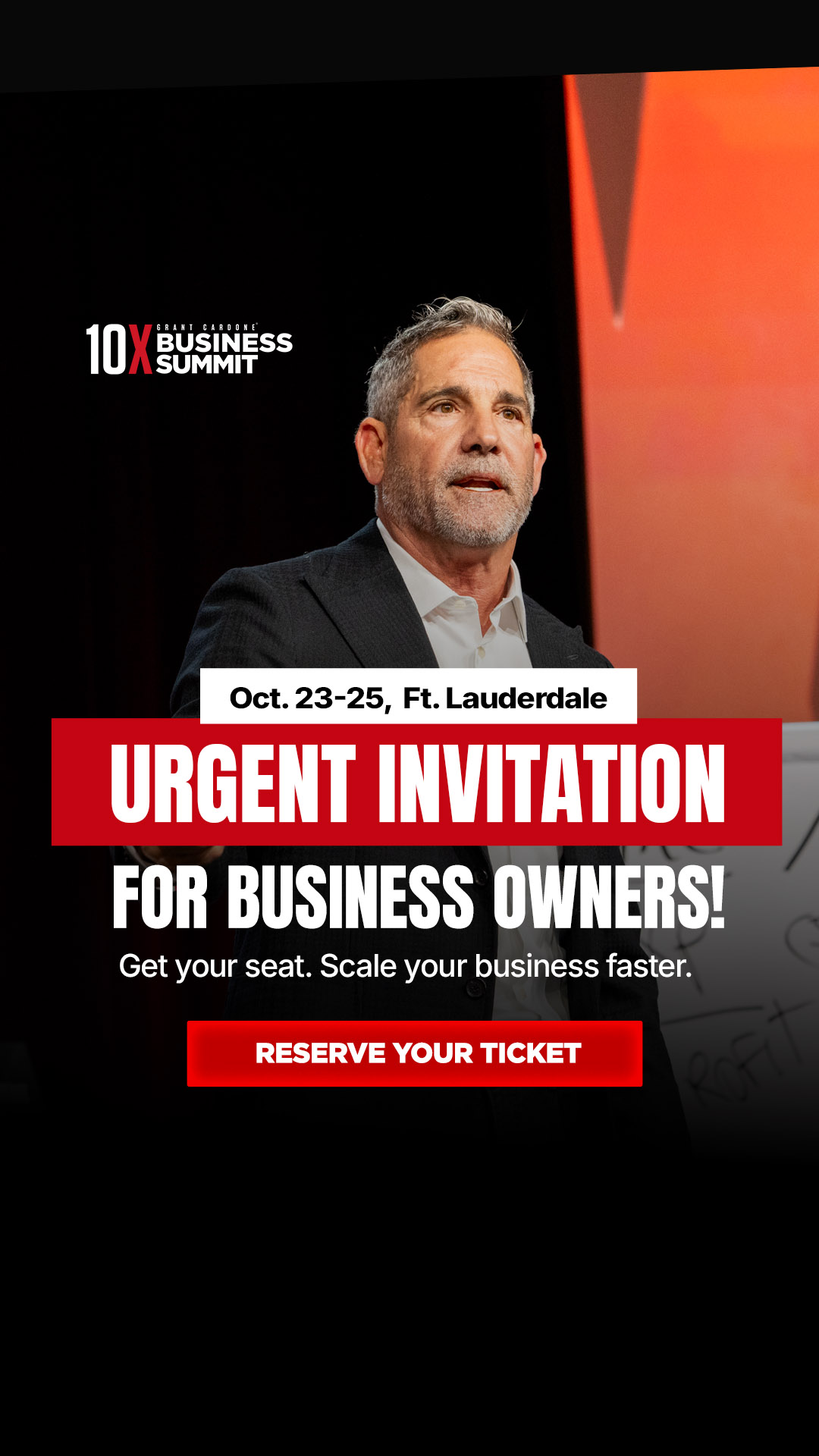 Grant Cardone Facebook ad: Close Deals Without Babysitting Them