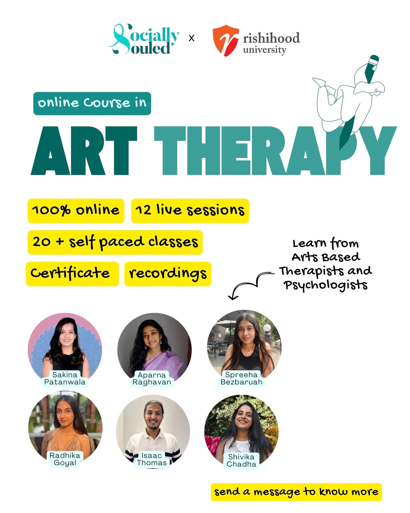 Socially Souled Facebook ad: Art Therapy Course by Socially Souled.