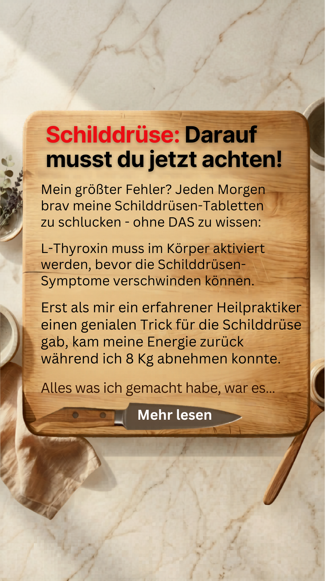 Mission Schilddrüse Facebook ad