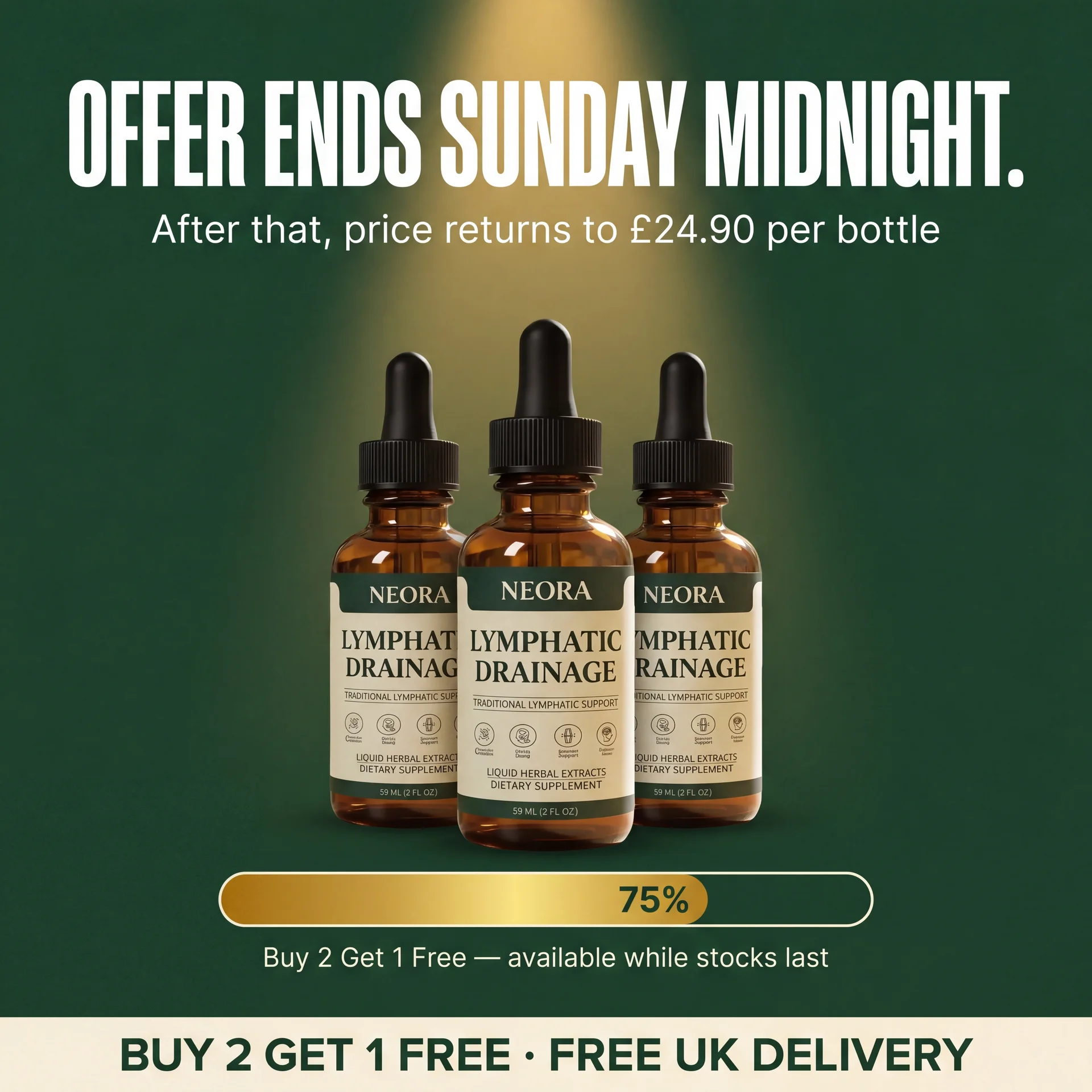 Wellness Daily UK Facebook ad: Free UK Shipping