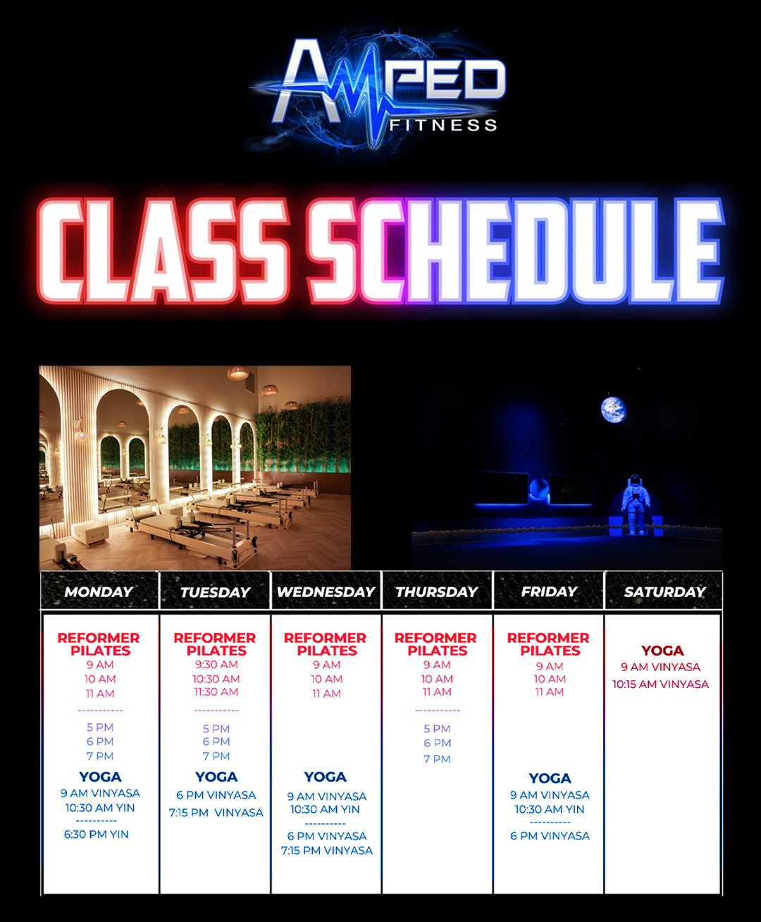 Amped Fitness Facebook ad