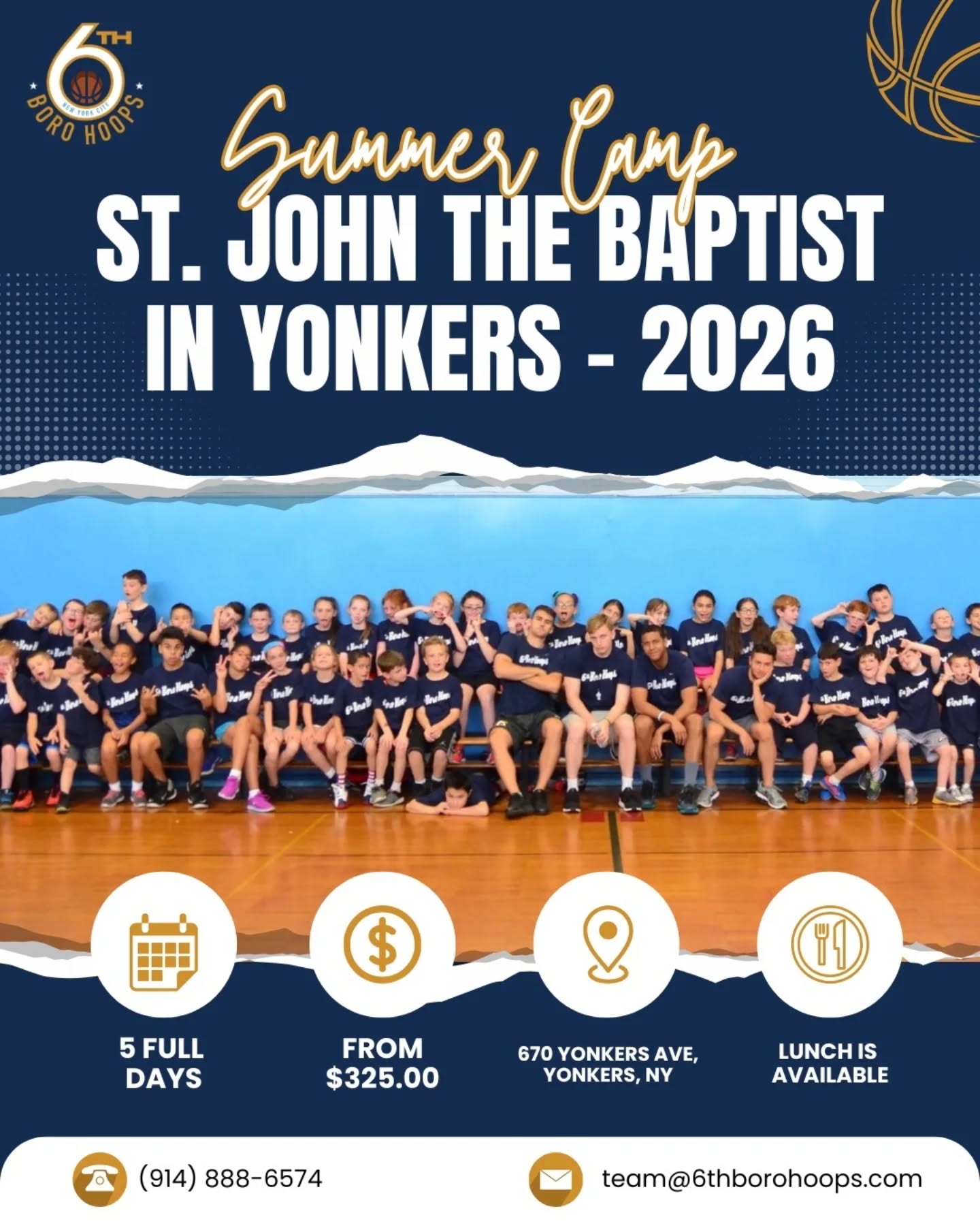 6th Boro Hoops Facebook ad: The best basketball camp is back again this…