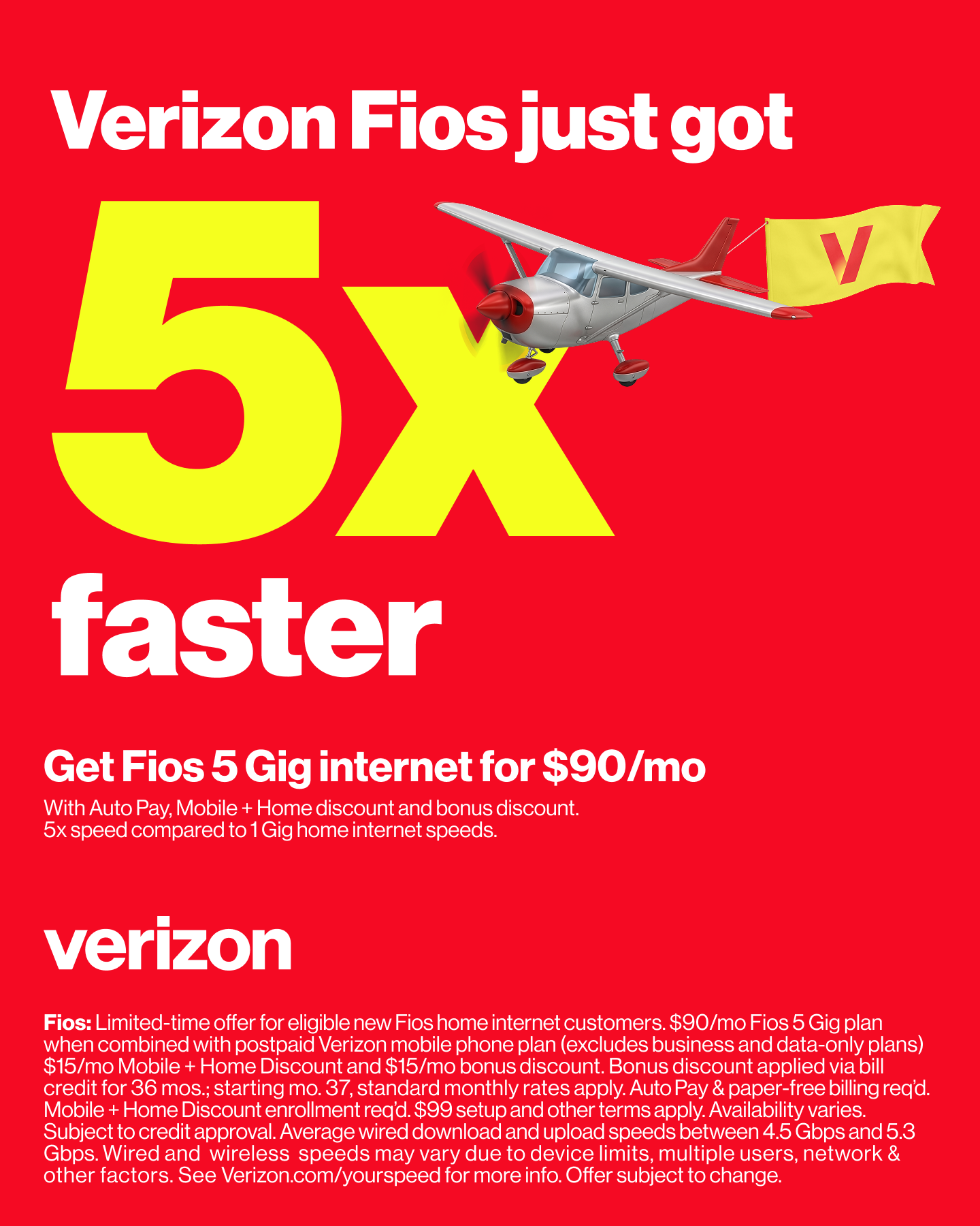 Verizon Facebook ad