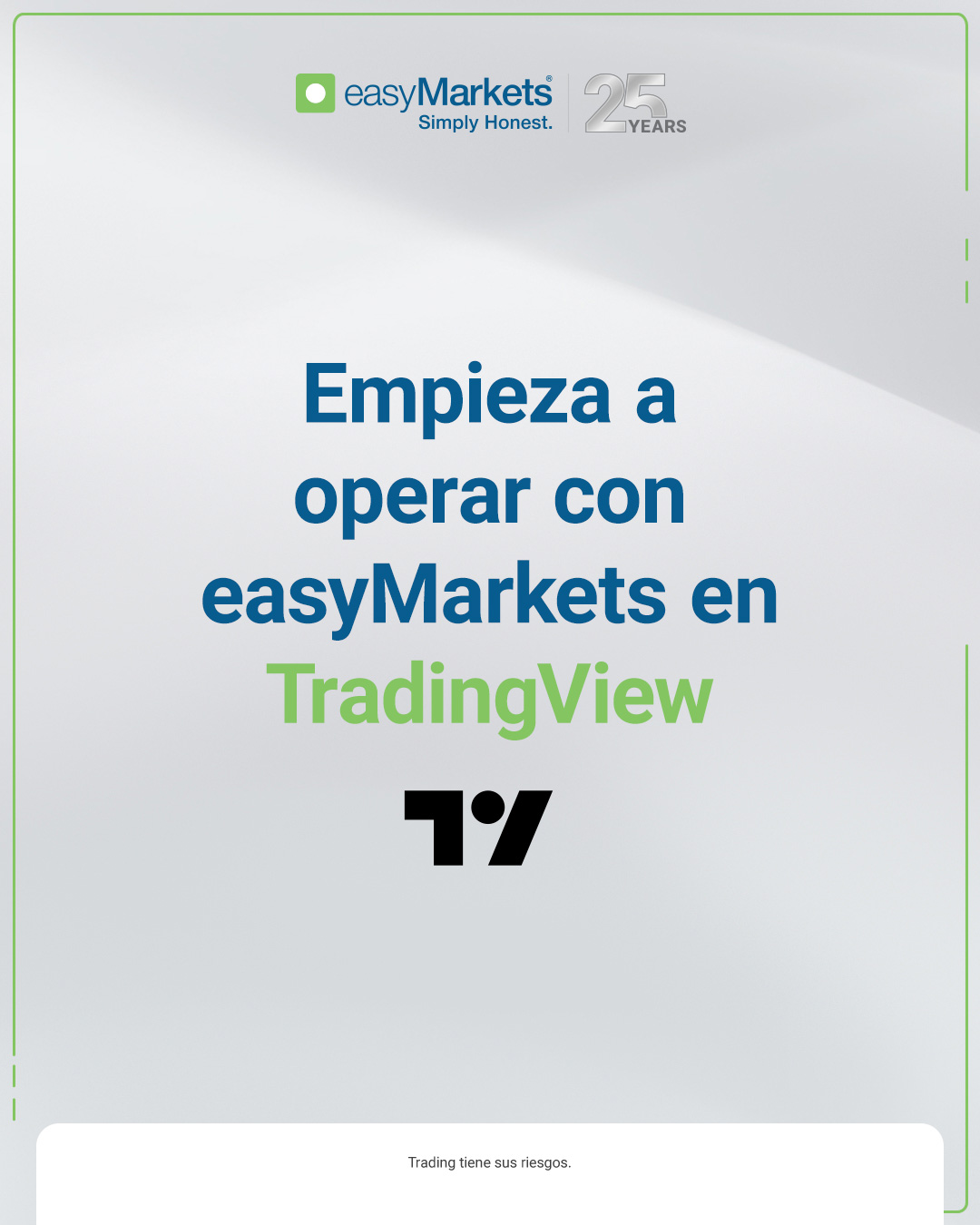 easyMarkets Facebook ad: ¿Quieres operar directamente en TradingView con tu cuenta…