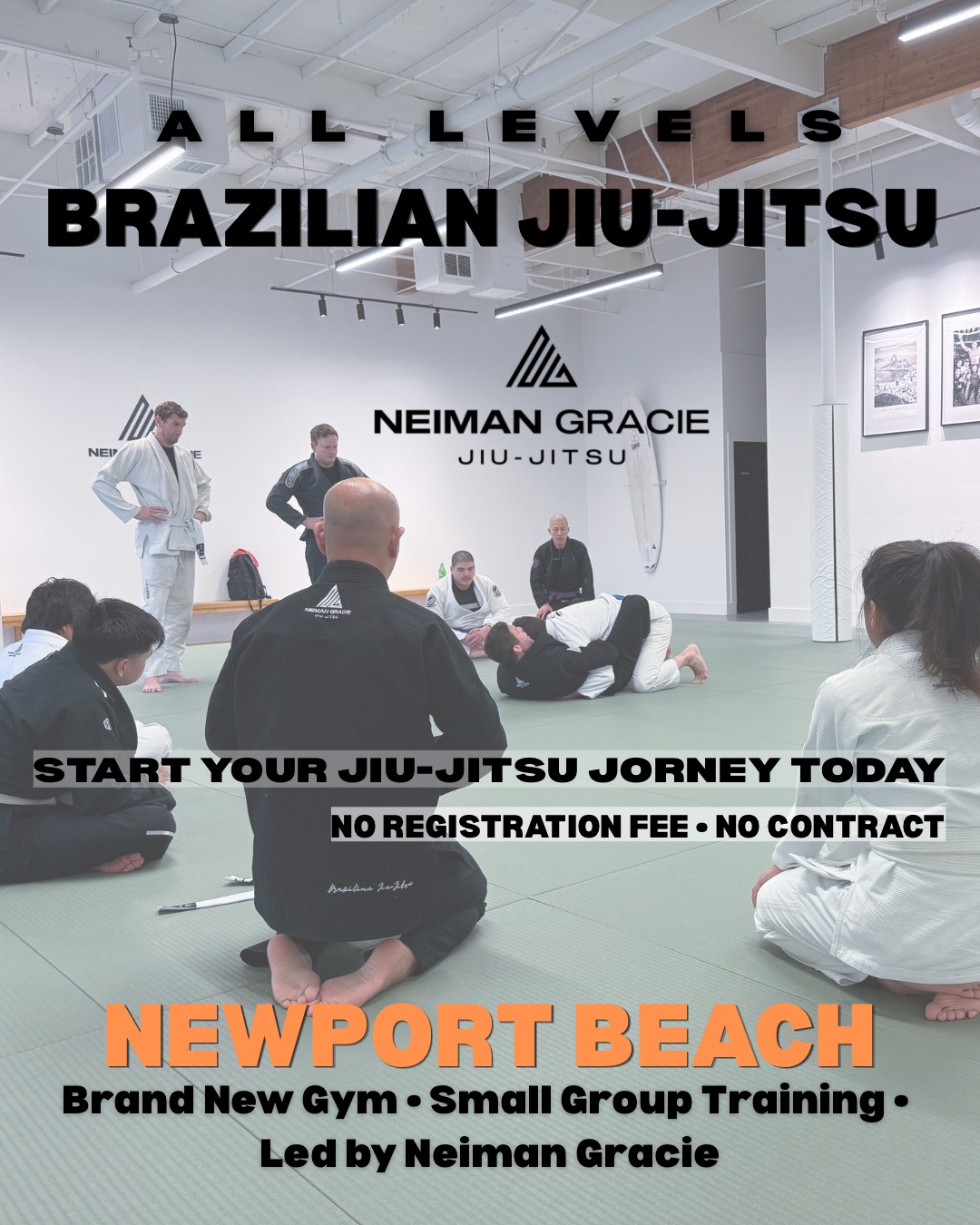 Neiman Gracie Jiu-Jitsu Academy Facebook ad: Book a FREE trial