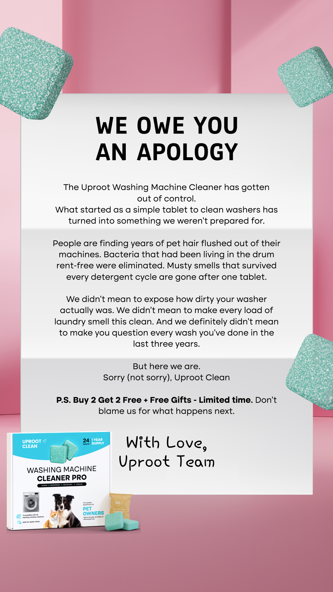 Uproot Clean Facebook ad