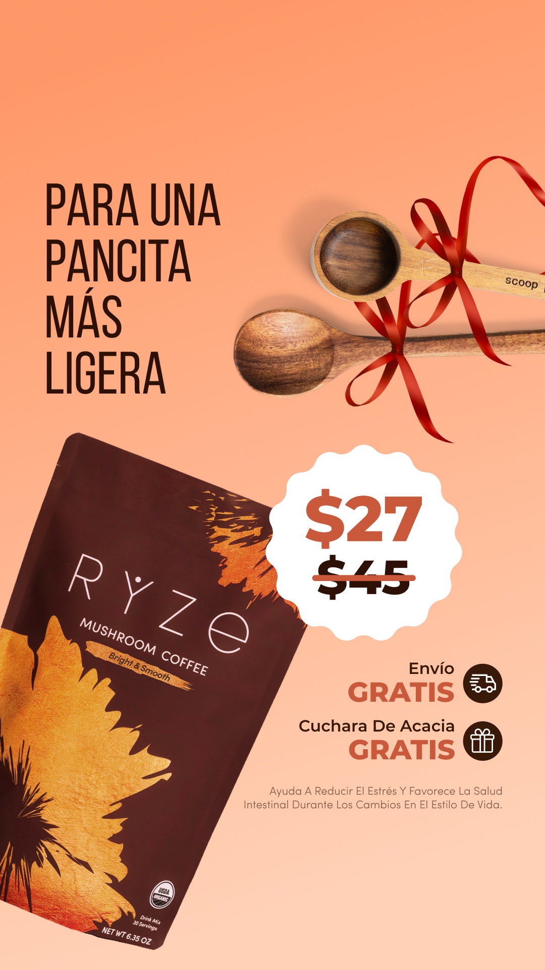 RYZE Superfoods Facebook ad