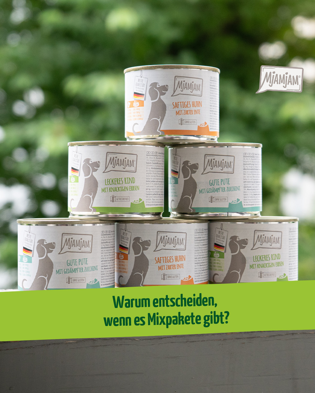 MjAMjAM Petfood Facebook ad: Mixpakete