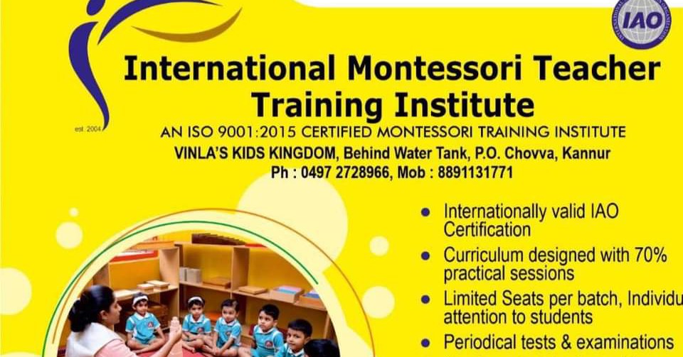 International Montessori Teacher Training Institute, Kannur Facebook ad