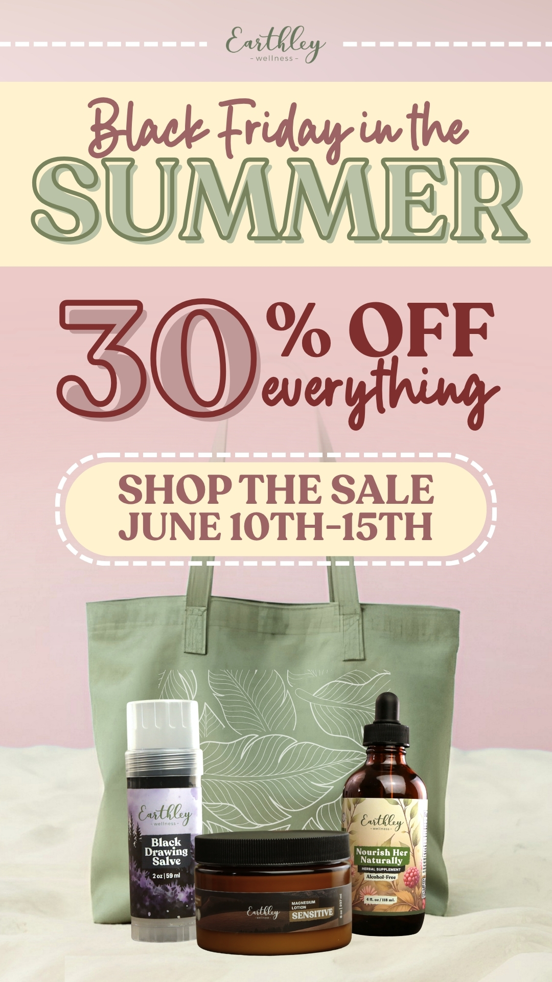 Wellness by Earthley Facebook ad from Jun 10, 2026
