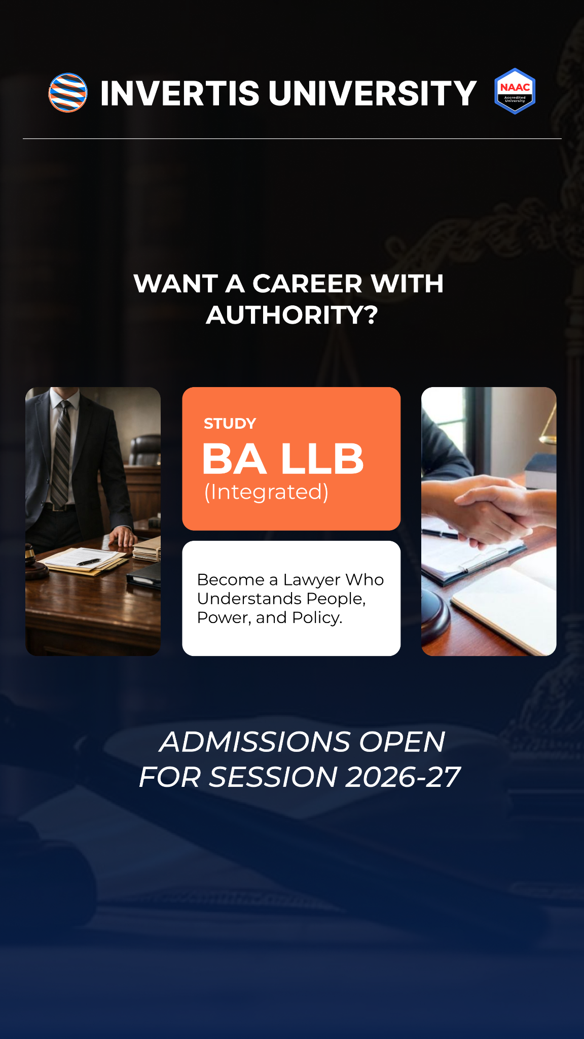 Invertis University Facebook ad